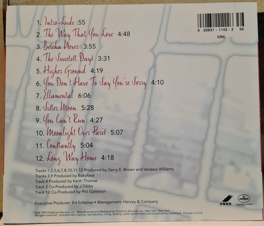 Vanessa Williams ~ The Sweetest Days (import CD)