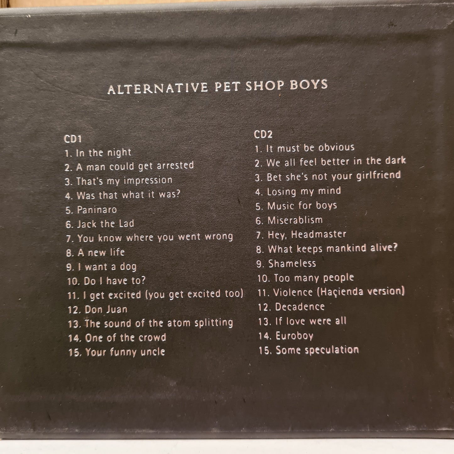 Pet Shop Boys ~ Alternative (2xCD) - Ltd edition Boxset
