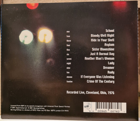 Supertramp ~ Is Everybody Listening? (CD)