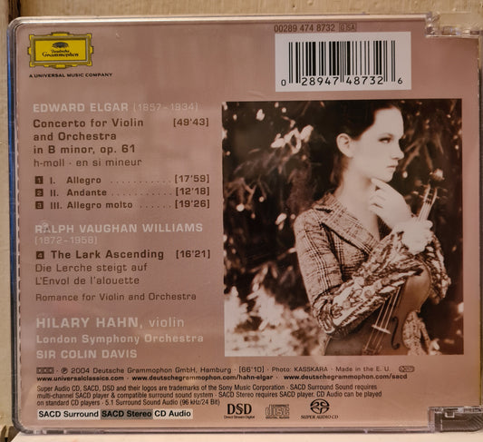 Elgar/Vaughan Williams - Hilary Hahn ~ Violin Concerto / The Lark Ascending (SACD)