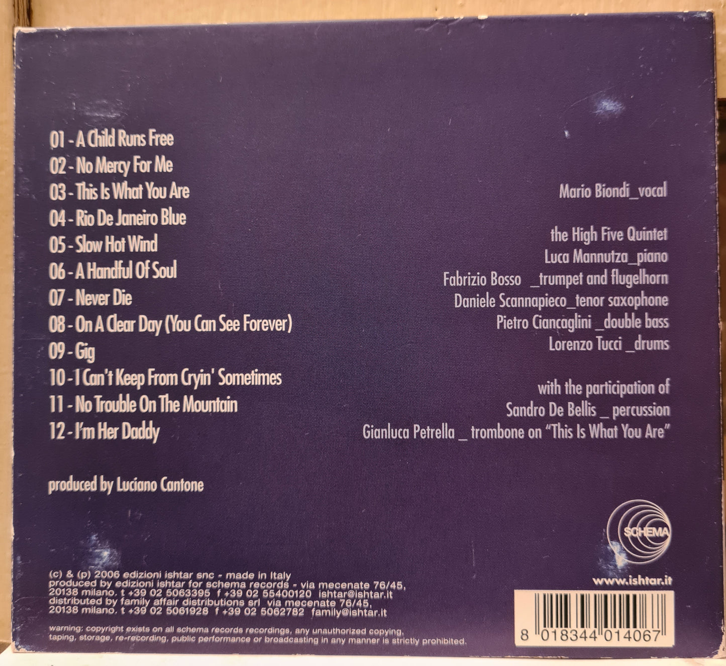 Mario Biondi and the High Five Quintet ~ Handful of Soul (CD)