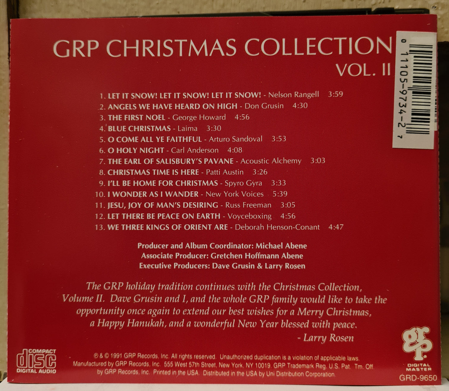 GRP Christmas Collection Vol. II (CD)