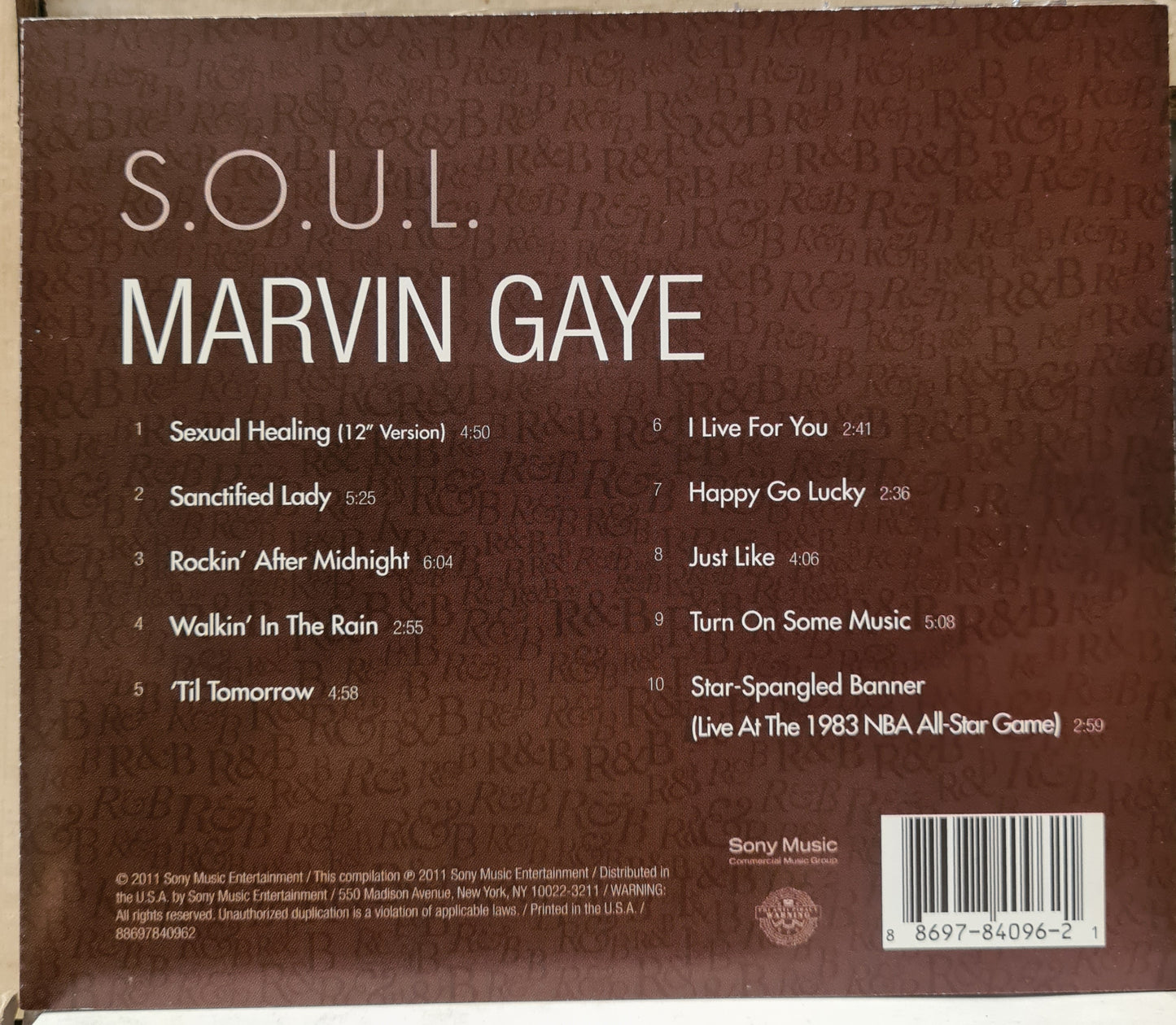 Marvin Gaye ~ S. O. U. L. (CD)