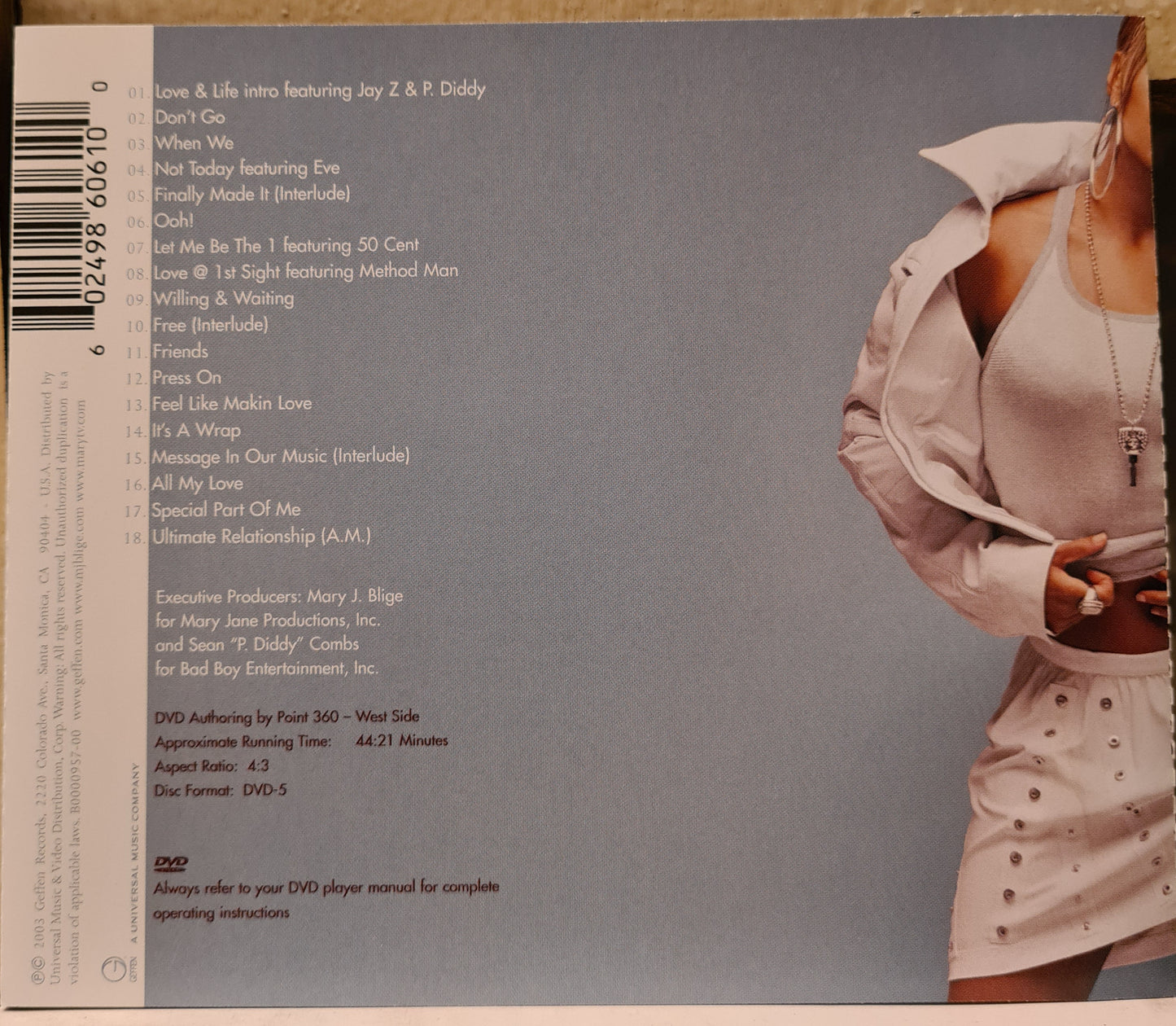 Mary J Blige ~ Love & Life (CD/DVD)