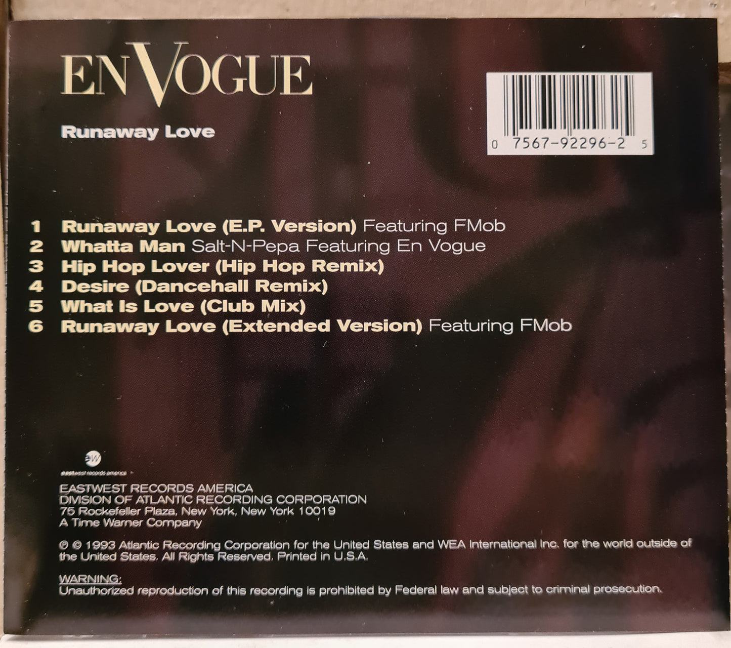 En Vogue ~ Runaway Love (CD ep)