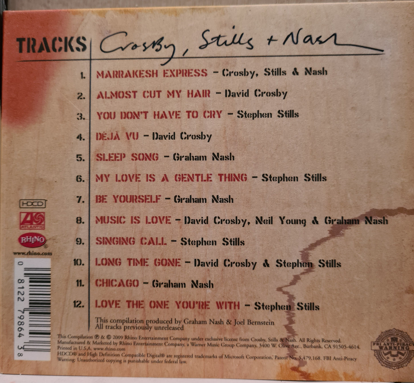 Crosby, Stills + Nash ~ Demos (CD)