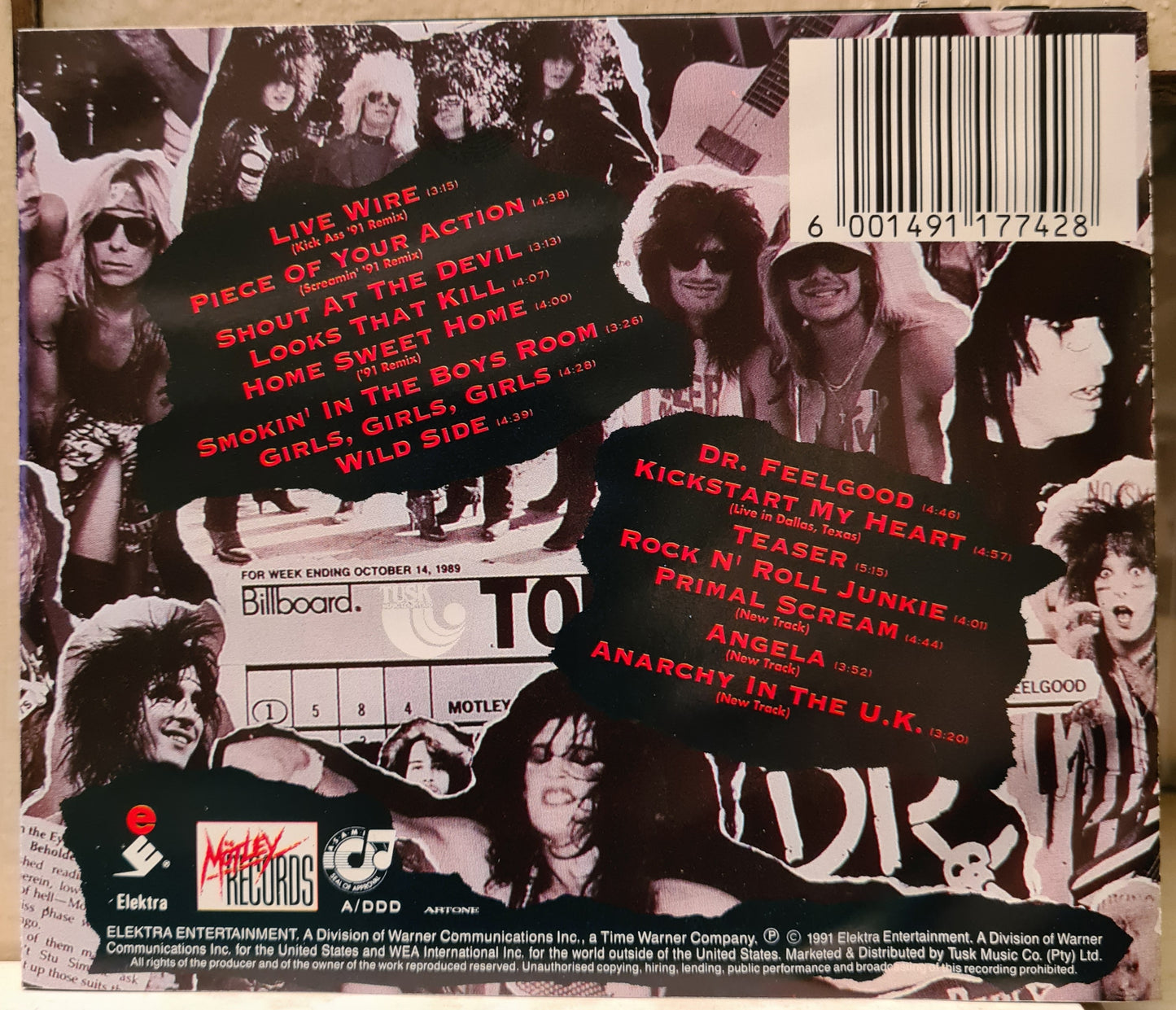 Motley Crue ~ Decade of Decadence '81-'91 (CD)