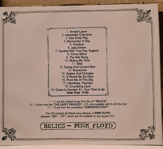 Pink Floyd ~ Relics (CD - import)