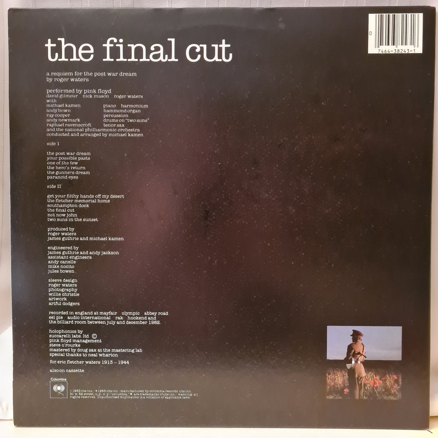 Pink Floyd ~ The Final Cut (Vinyl - US)