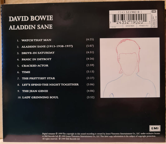 David Bowie ~ Aladdin Sane (CD - UK)