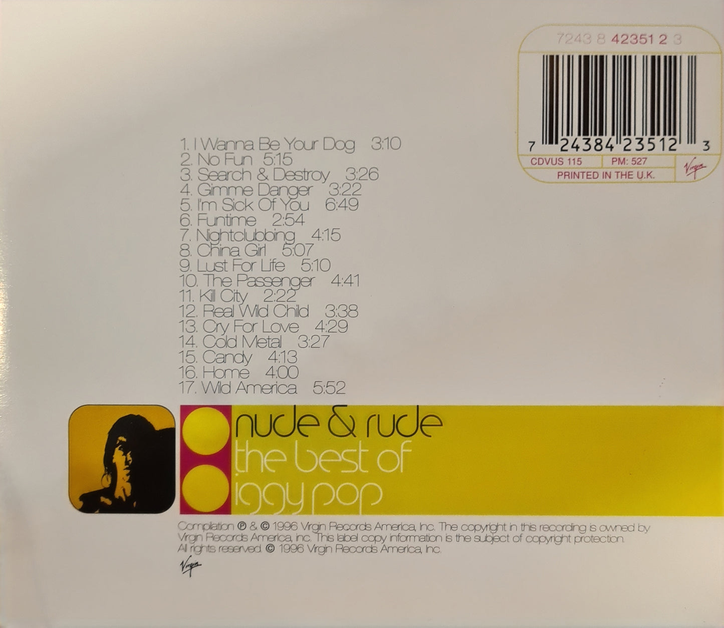 Iggy Pop ~ Nude & Rude - The best of (CD - UK)