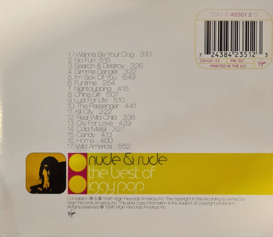 Iggy Pop ~ Nude & Rude - The best of (CD - UK)
