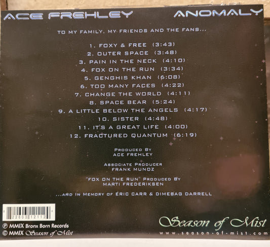Ace Frehley ~ Anomaly (CD - USA)