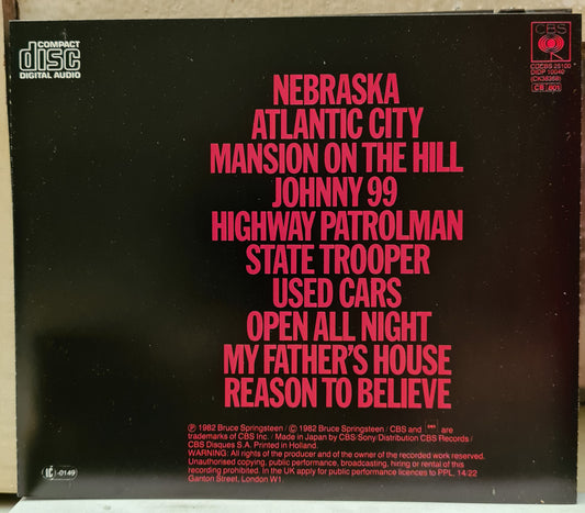 Bruce Springsteen ~ Nebraska (CD-EU)