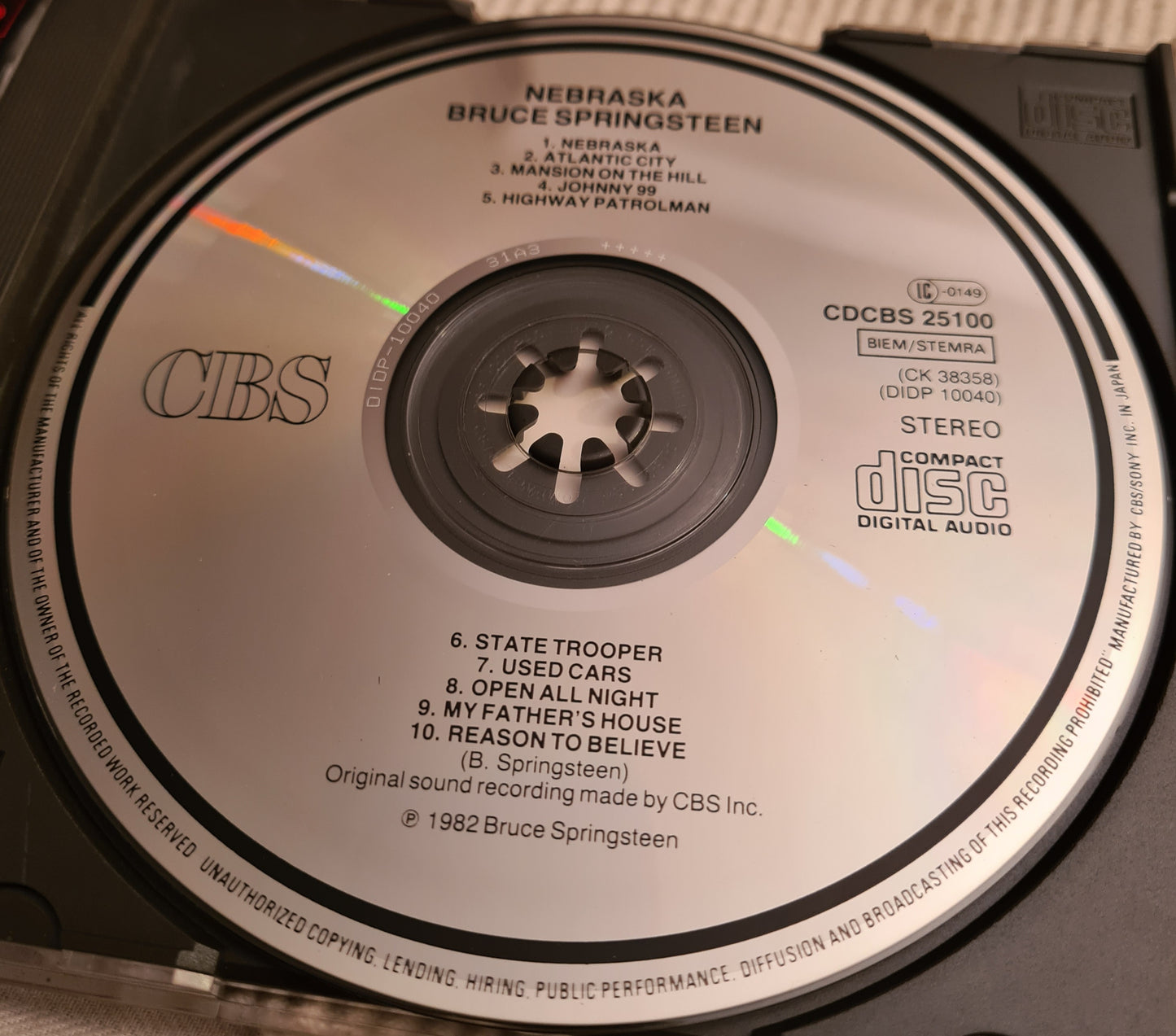 Bruce Springsteen ~ Nebraska (CD-EU)