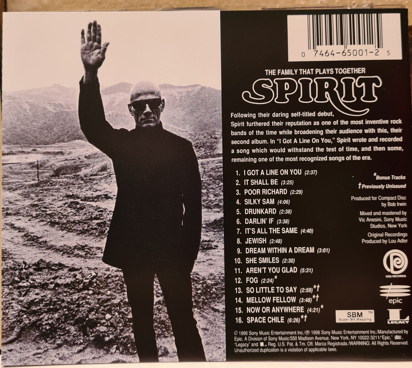 Spirit ~ The Family That Plays Together (CD - USA)