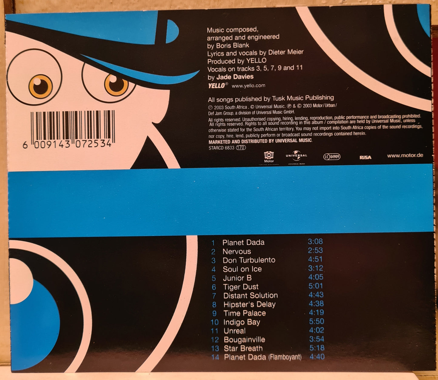 Yello ~ The Eye (CD-RSA)