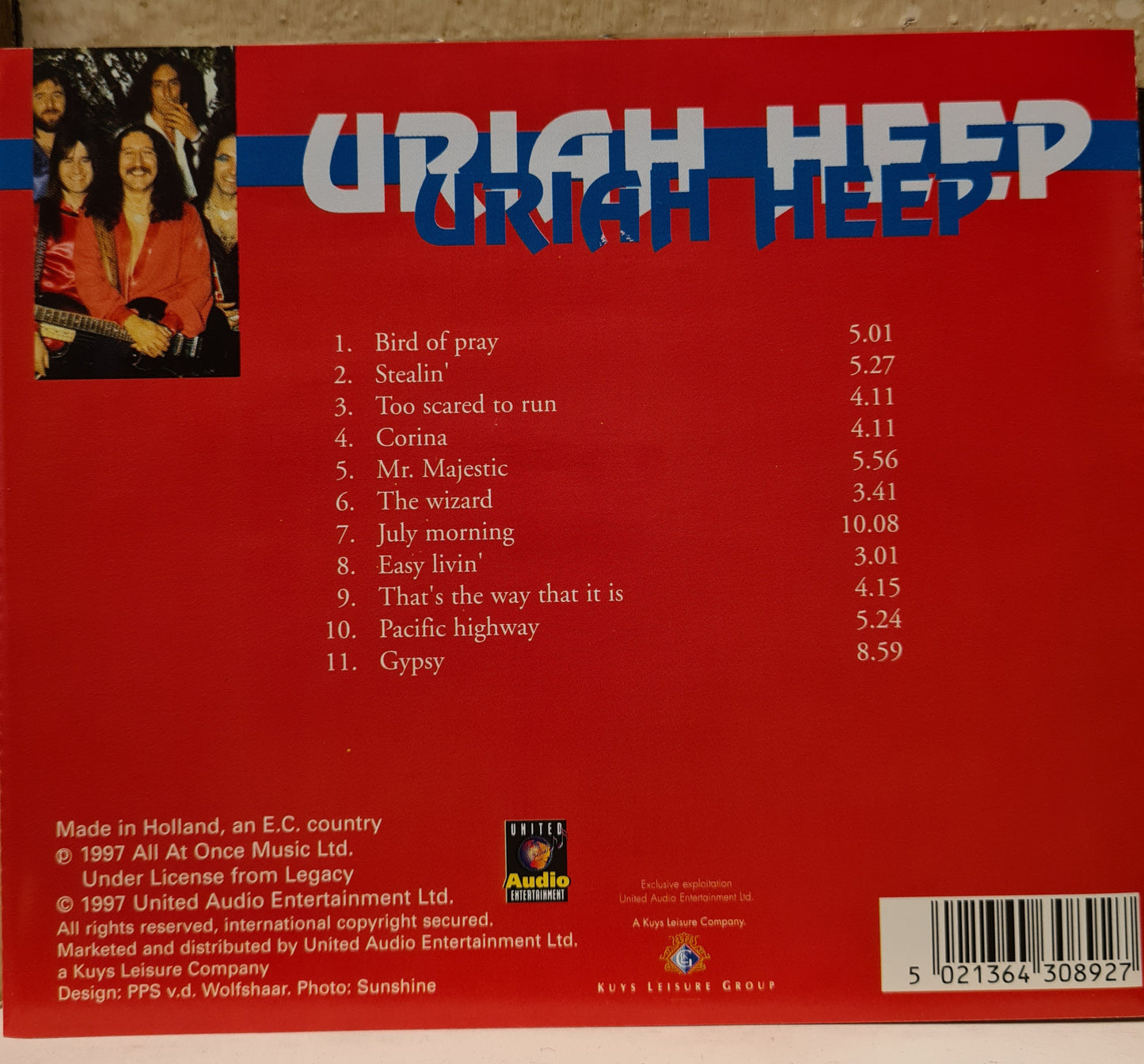 Uriah Heep ~ Uriah Heep (CD - Netherlands)