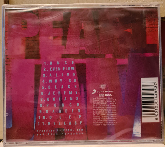 Pearl Jam ~ Ten (CD-RSA)