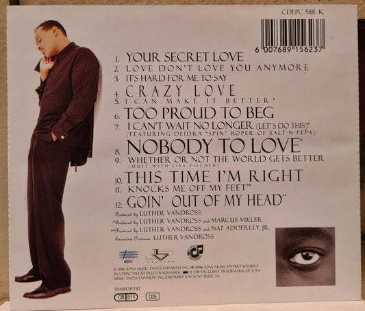 Luther Vandross ~ Your Secret Love (CD)