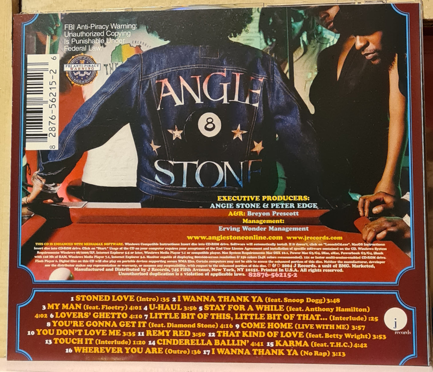 Angie Stone ~ Stone Love (CD - USA)