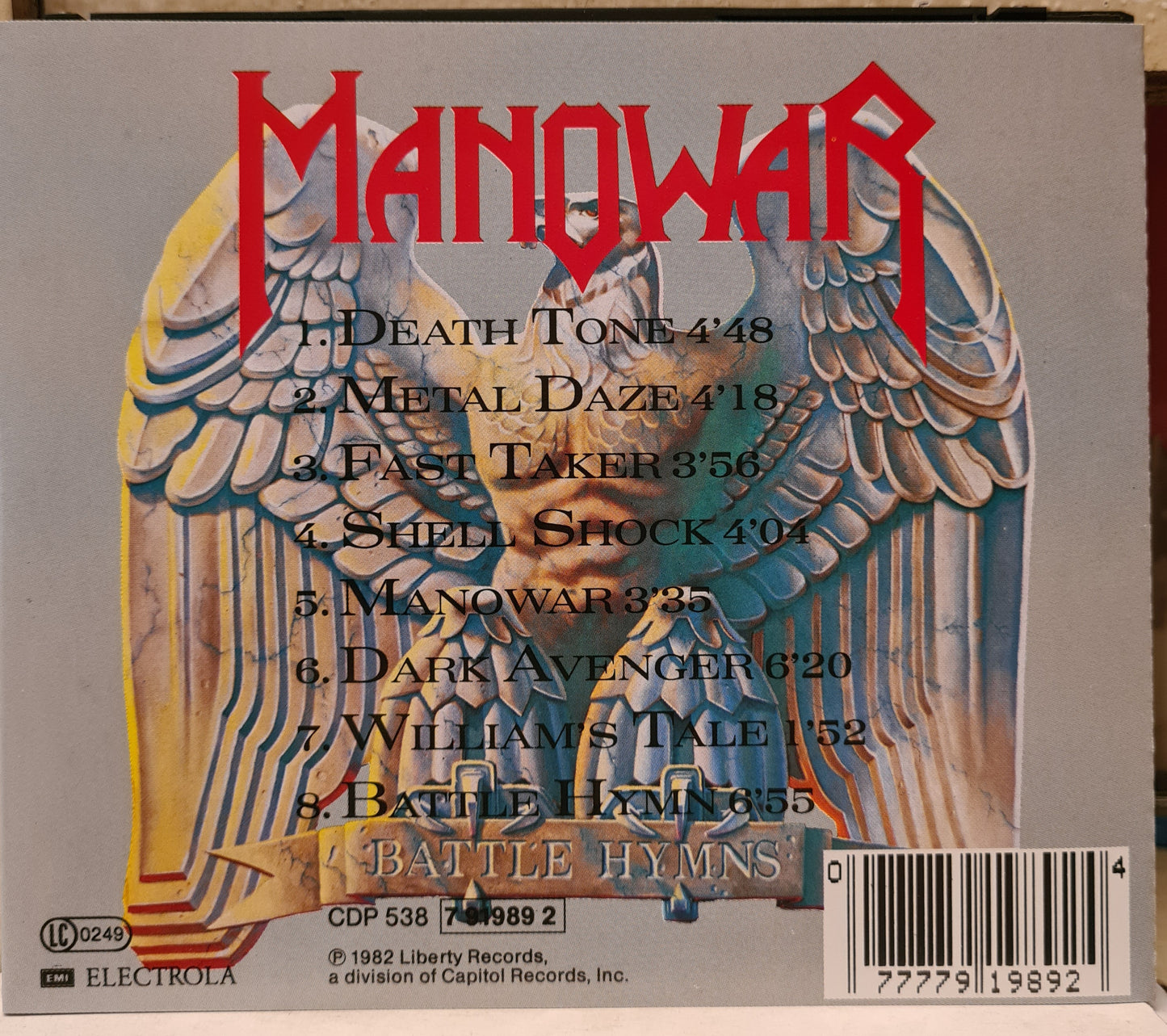 Manowar ~ Battle Hymns (CD - EU)