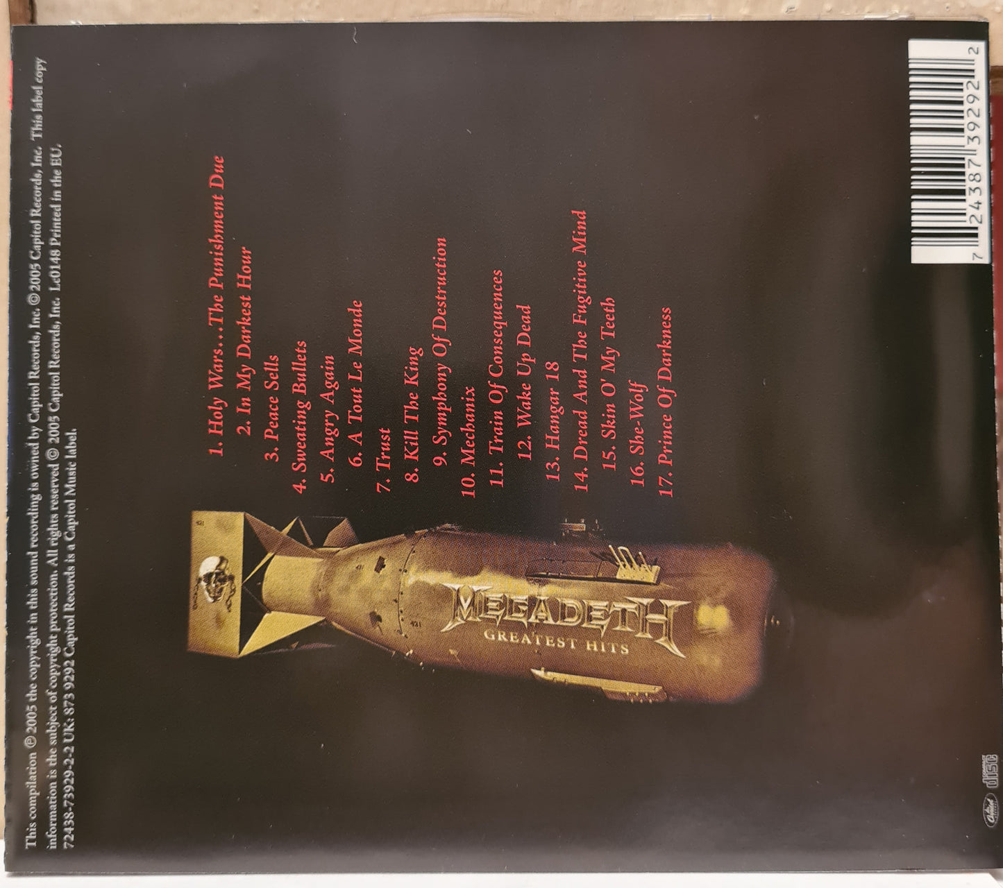 Megadeth ~ Greatest Hits (CD - EU)