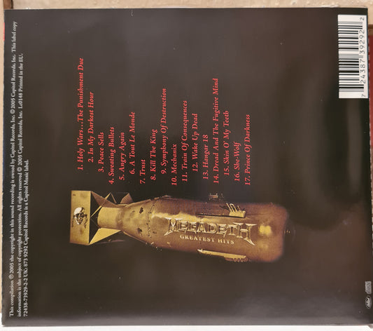 Megadeth ~ Greatest Hits (CD - EU)