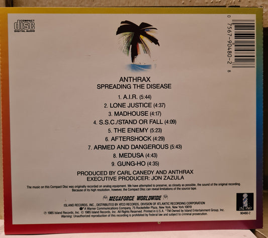 Anthrax ~ Spreading the Disease (CD - USA)