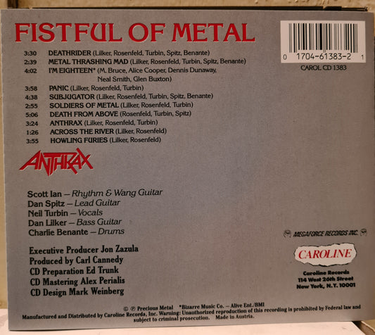 Anthrax ~ Fistful of Metal (CD - Austria)