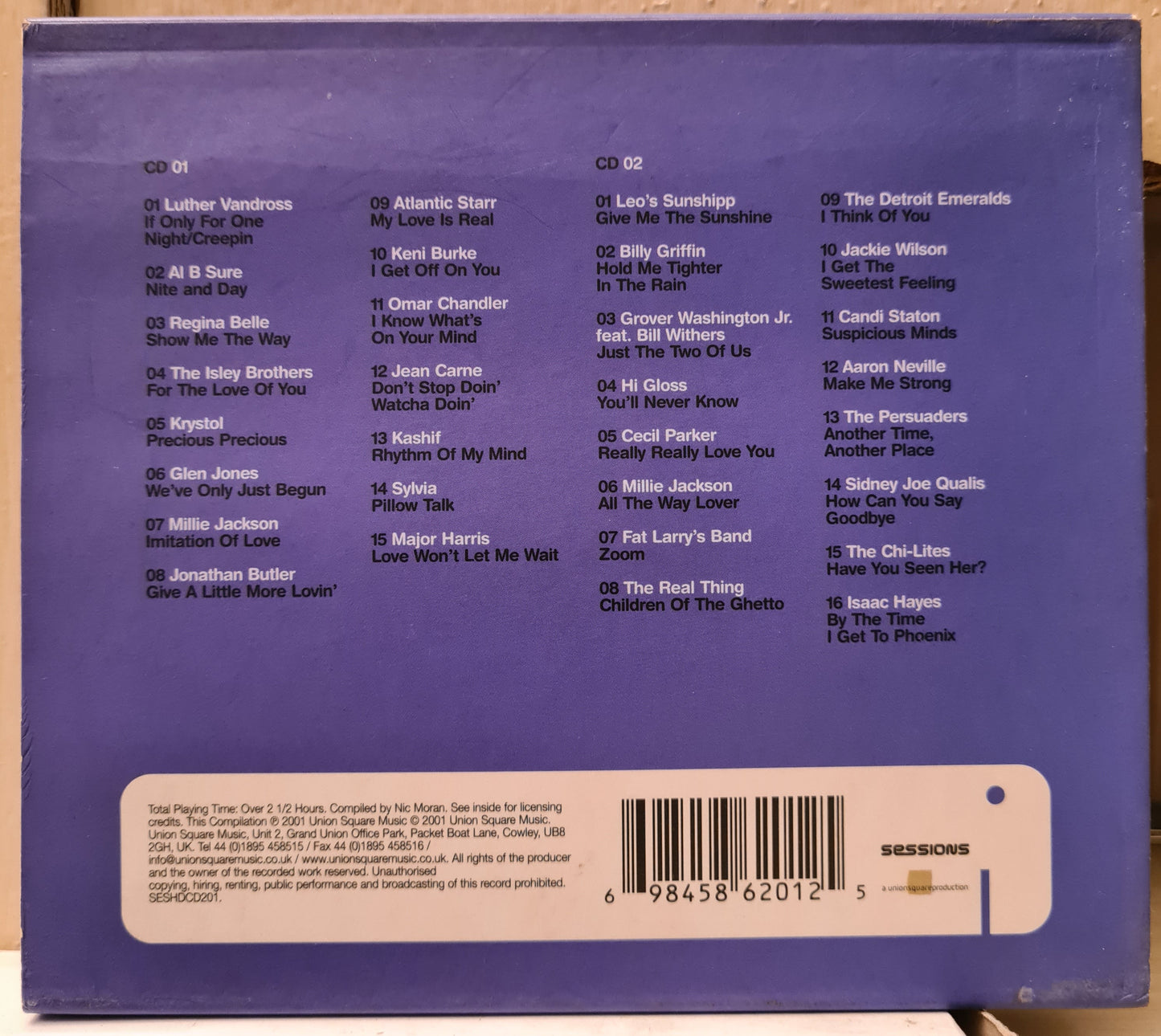 SOUL Sessions ~ Deepest Soul & Smoothest Groove (2xCD - UK)