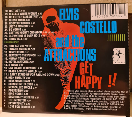 Elvis Costello and the Attractions ~ Get Happy! (CD - EU)