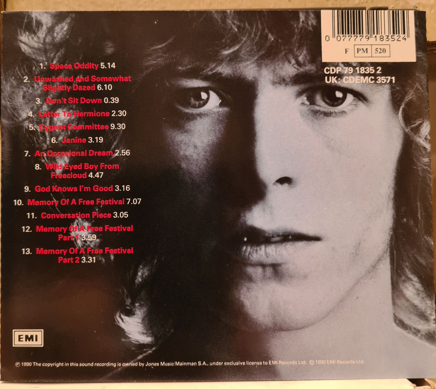 David Bowie ~ Space Oddity (CD - UK)