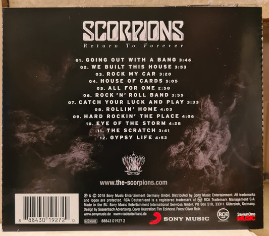 Scorpions ~ Return to Forever (CD - EU)