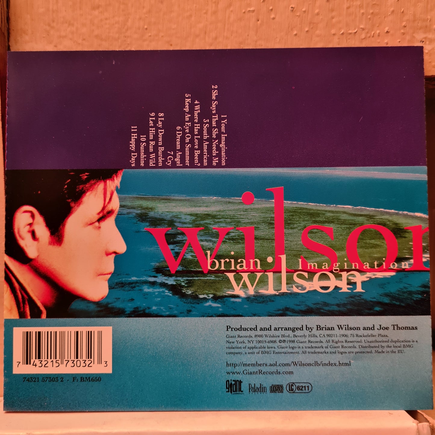 Brian Wilson ~ Imagination (CD - EU)