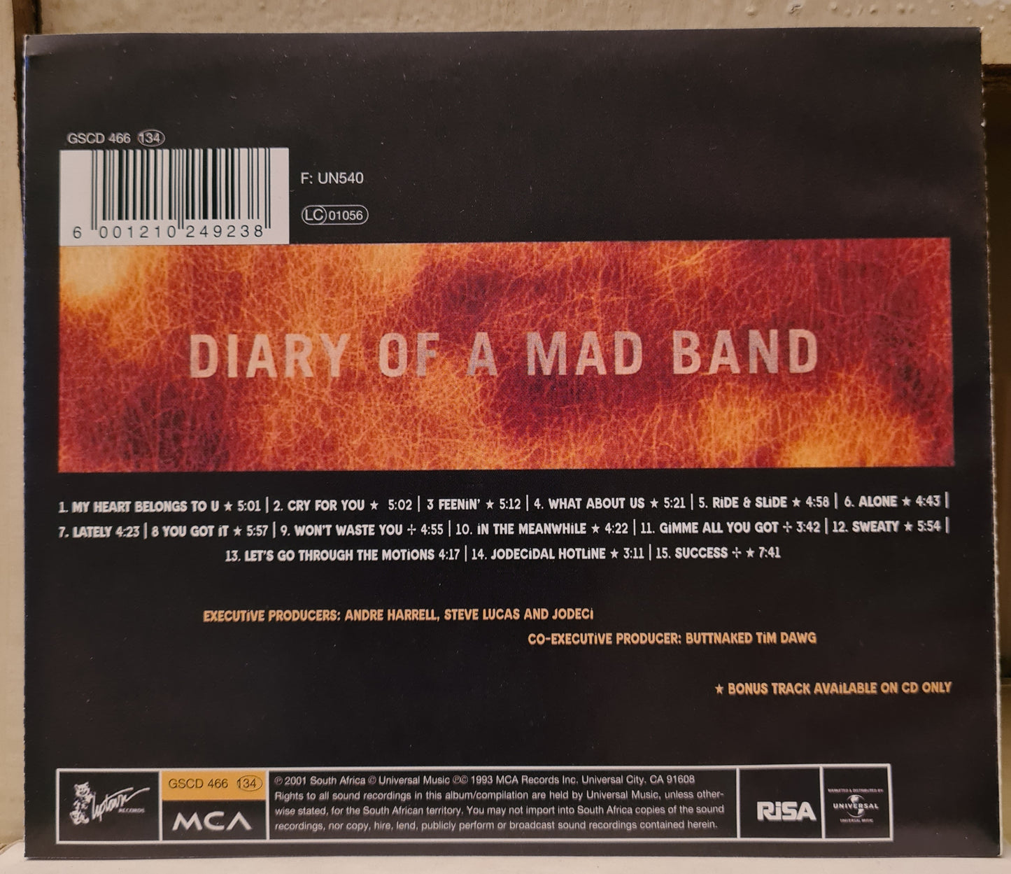 Jodeci ~ Diary of a Mad Band (CD)
