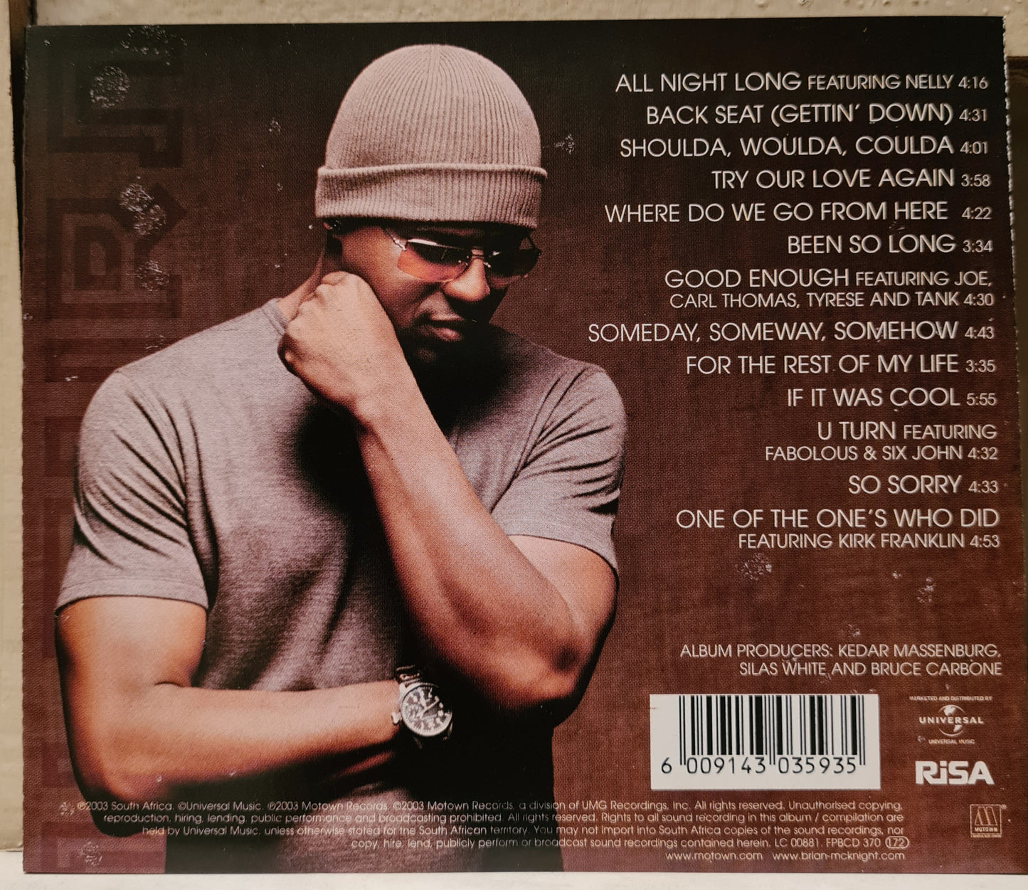Brian McKnight ~ U Turn (CD)