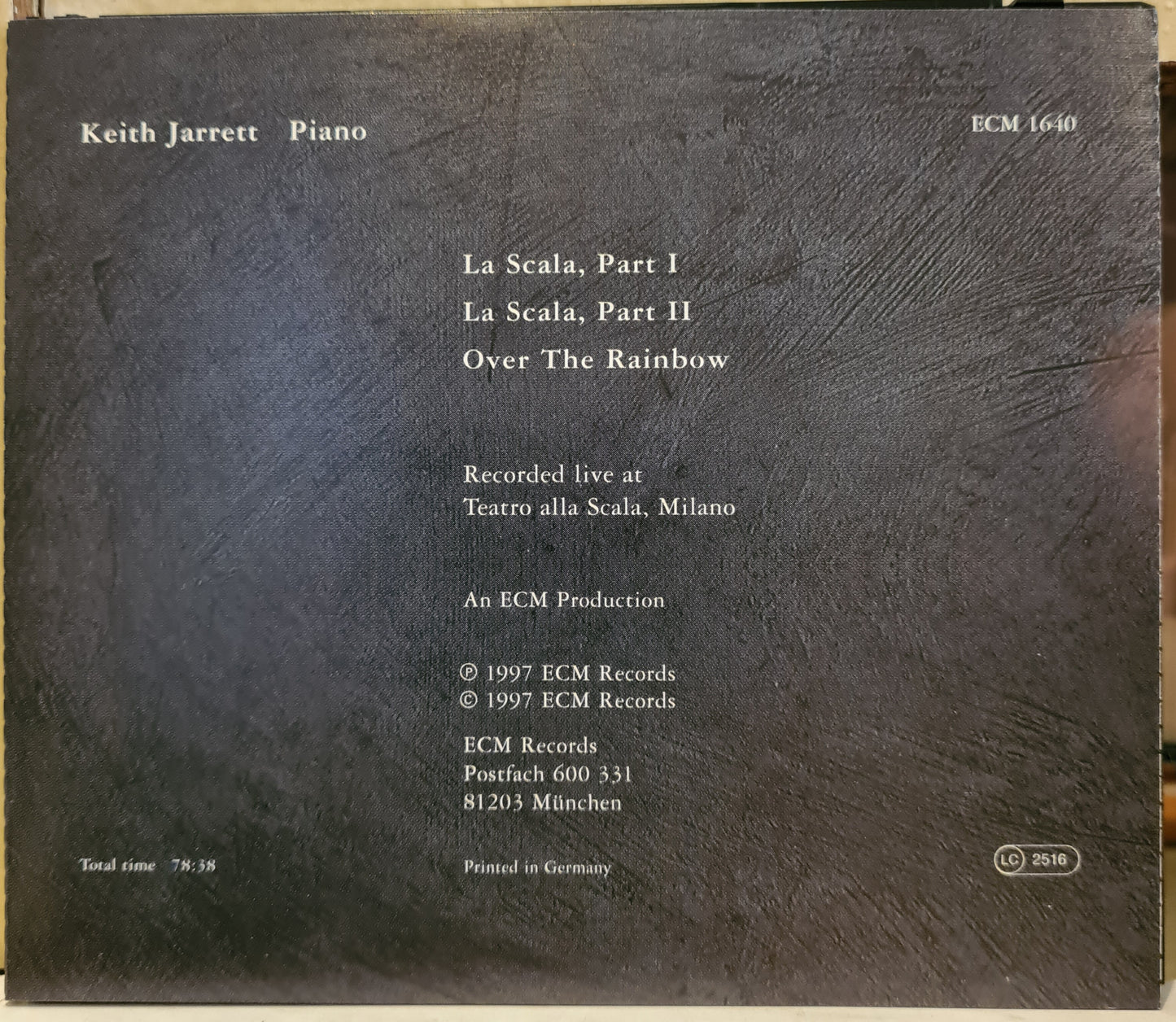 Keith Jarrett ~ La Scala (CD)