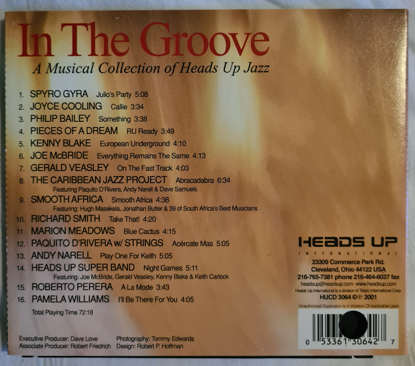 In the Groove: A Musical Collection of Heads Up Jazz (CD)