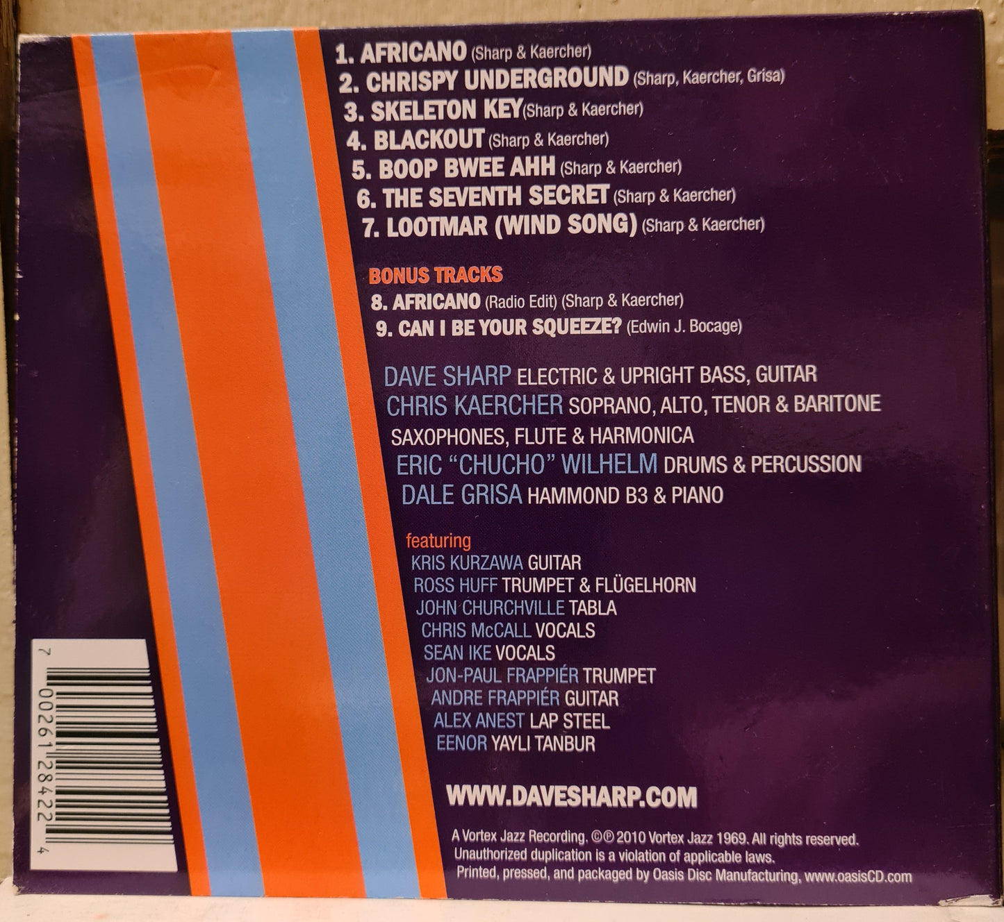 Dave Sharp's Secret Seven (CD)