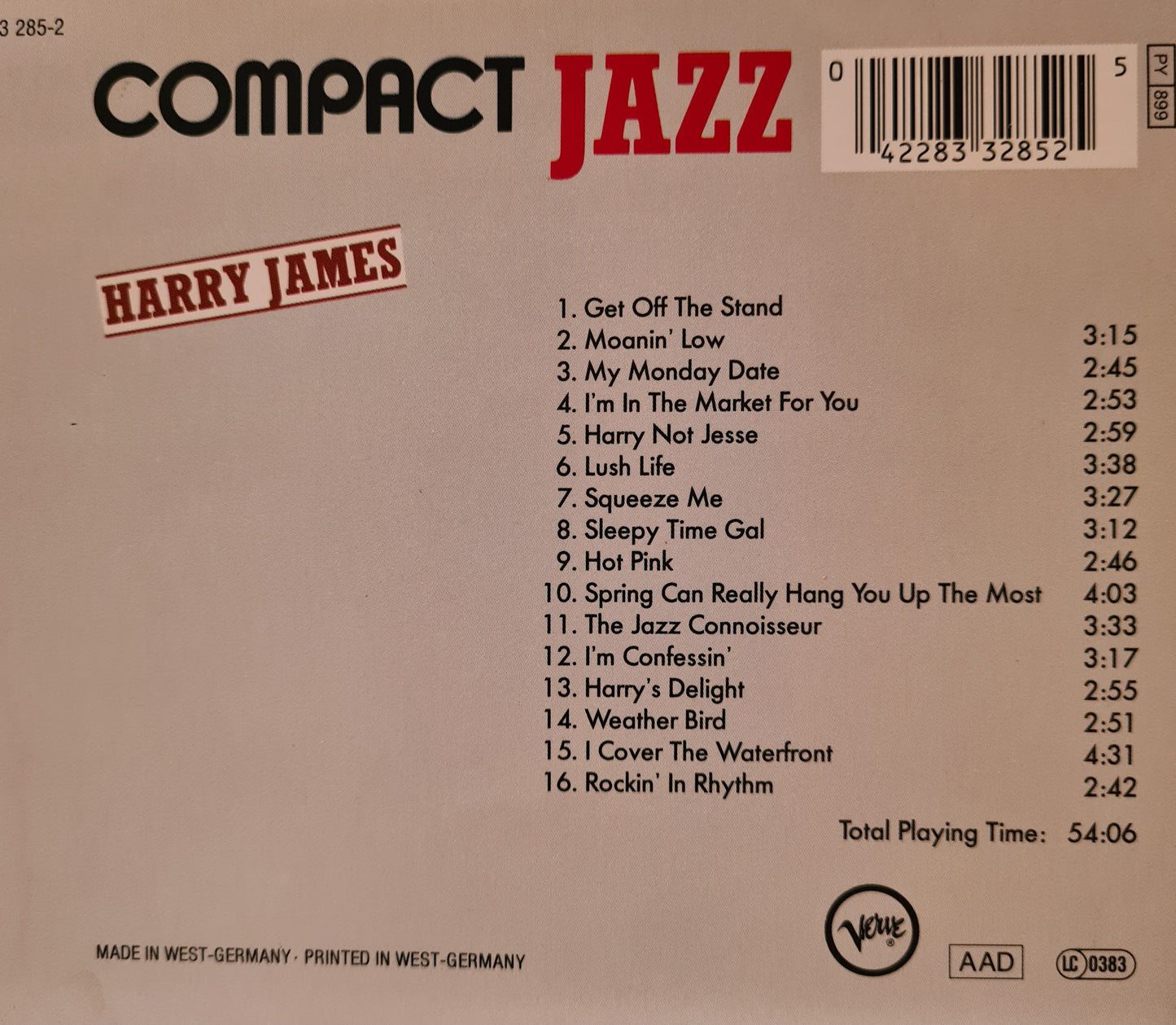 Compact Jazz ~ Harry James (CD)