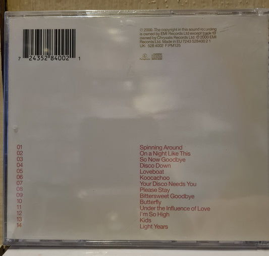 Kylie Minogue ~ Light Years (CD)