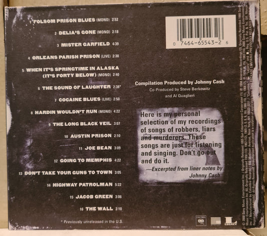 Johnny Cash ~ Murder (CD)