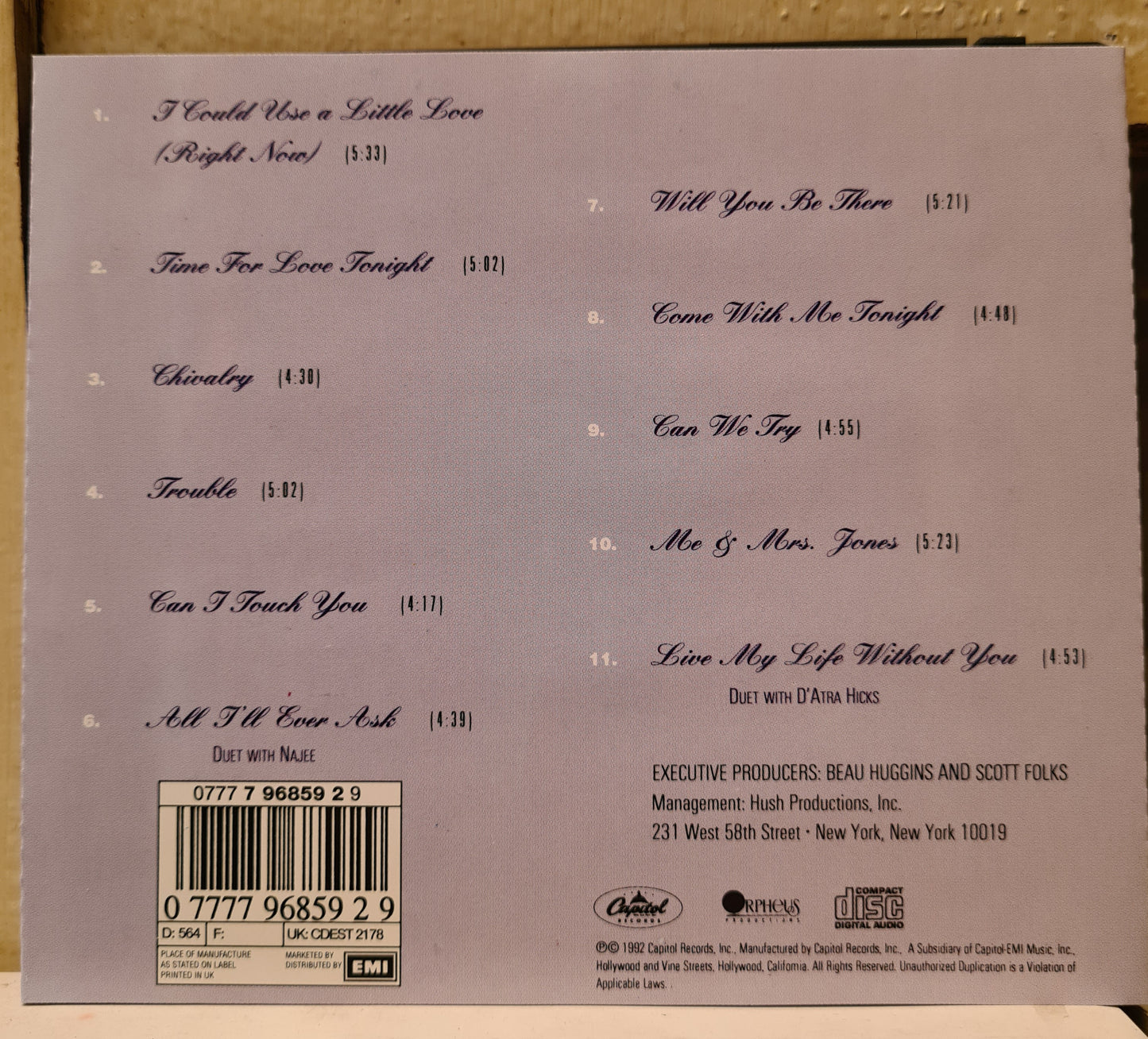 Freddie Jackson ~ Time for Love (CD - UK)