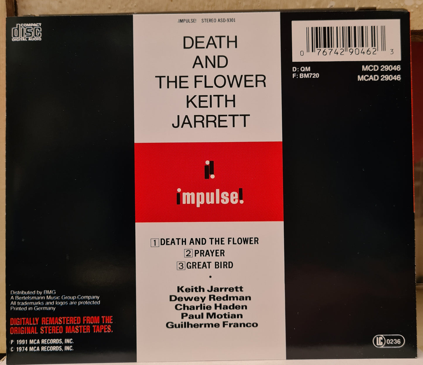 Keith Jarrett ~ Death & The Flower (CD - Germany)