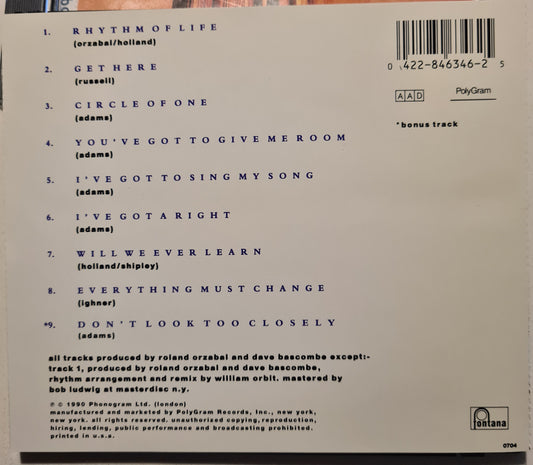 Oleta Adams ~ Circle of One (CD - USA)