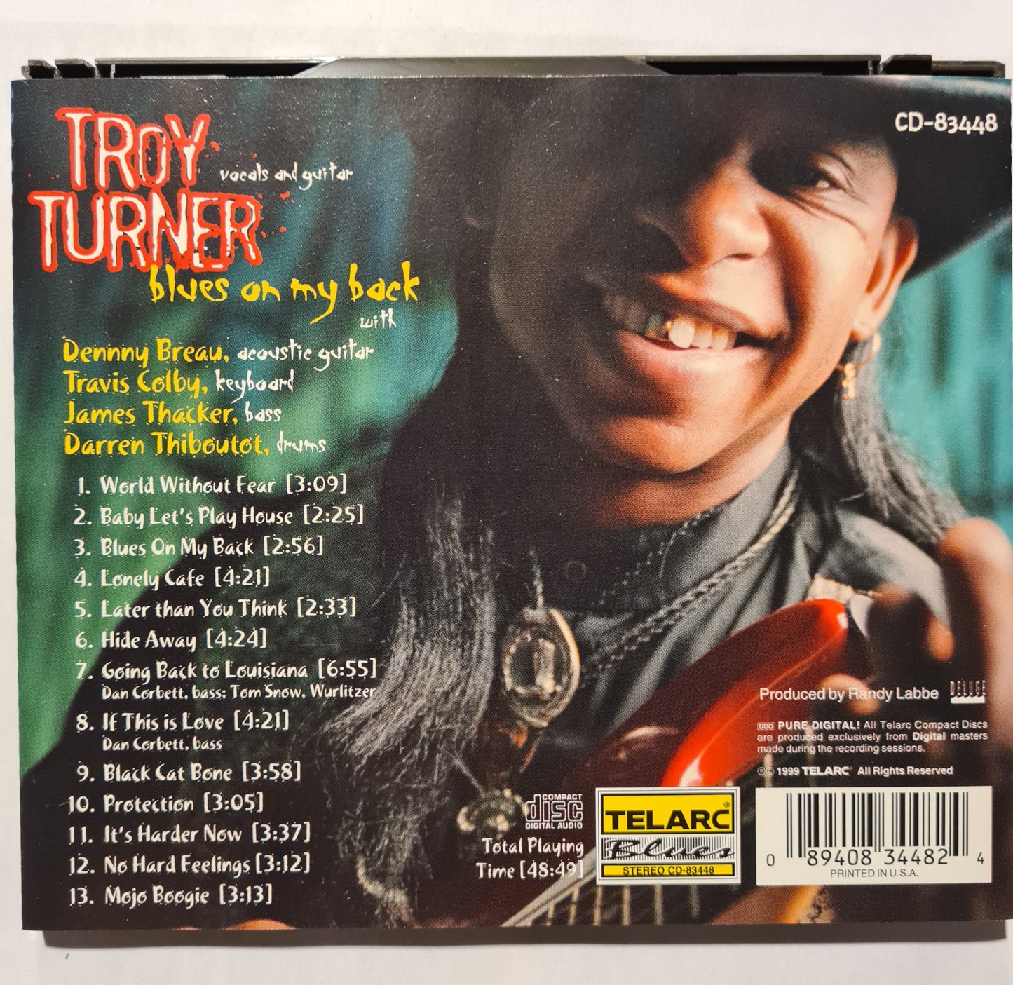 Troy Turner ~ Blues on my Back (CD - USA)