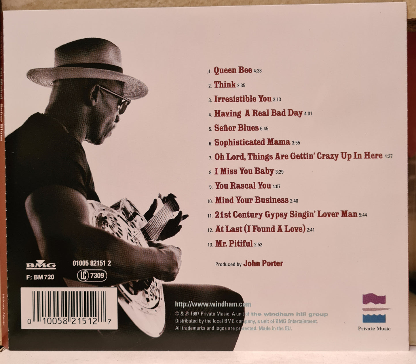 Taj Mahal ~ Senor Blues (CD-EU)