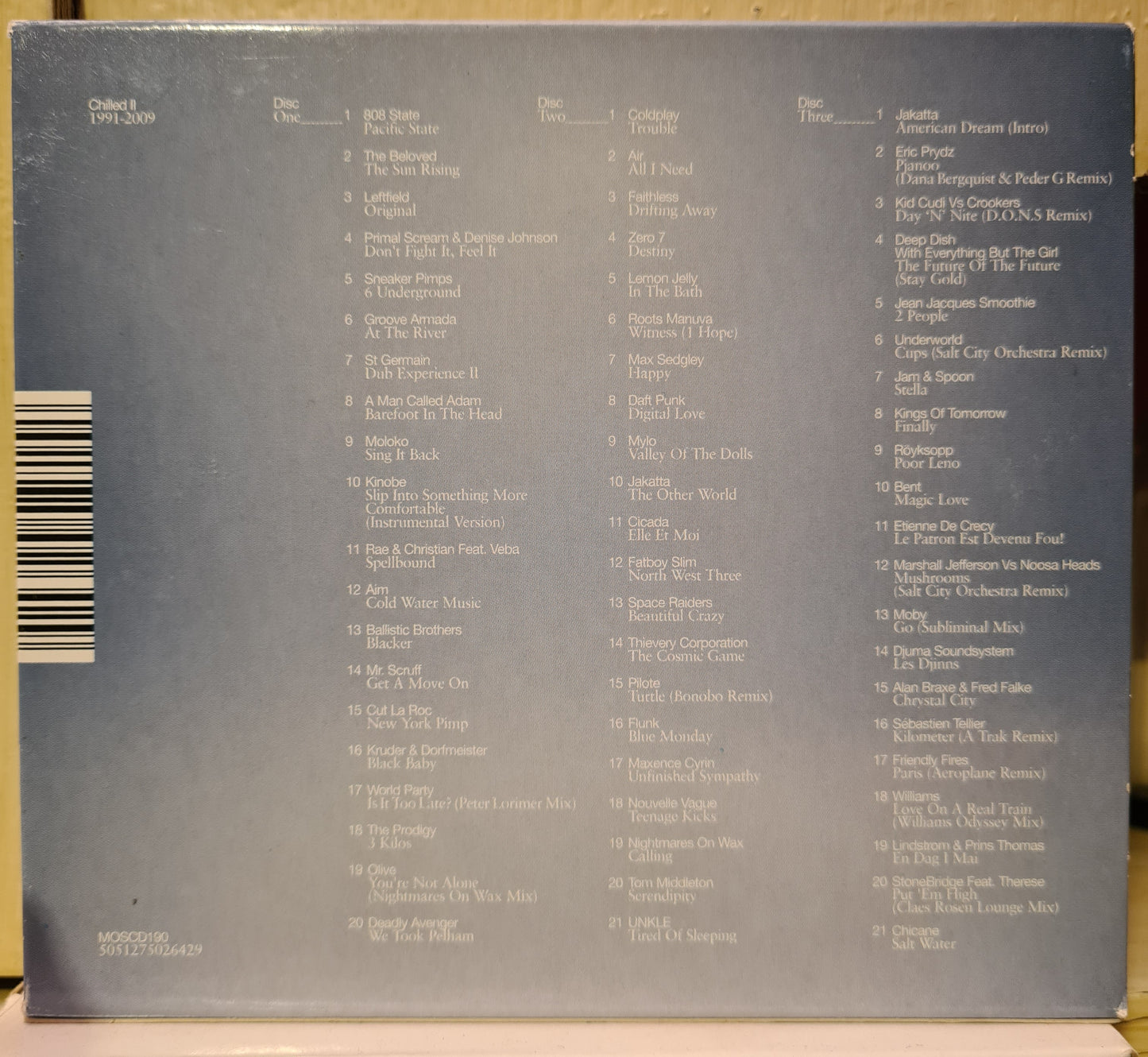 MOS ~ Chilled II 1991 - 2009 (3xCD-UK)