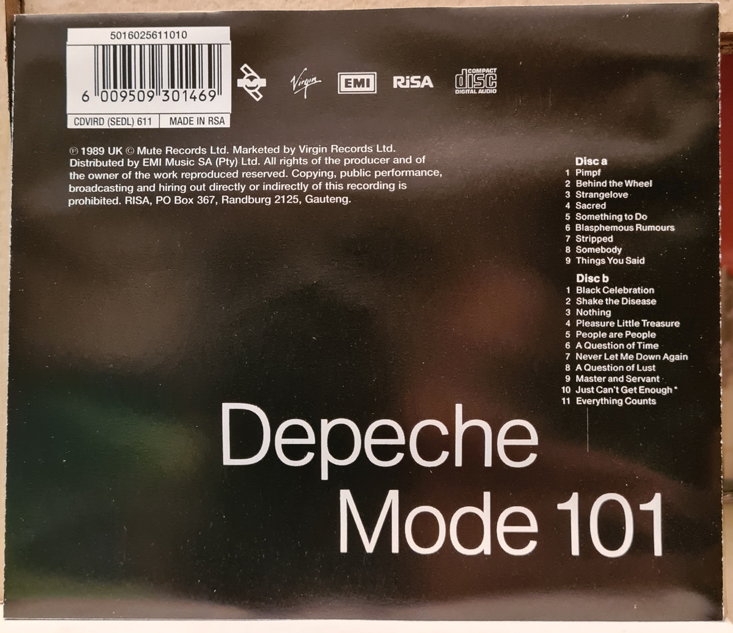Depeche Mode ~ 101 (CD-RSA)
